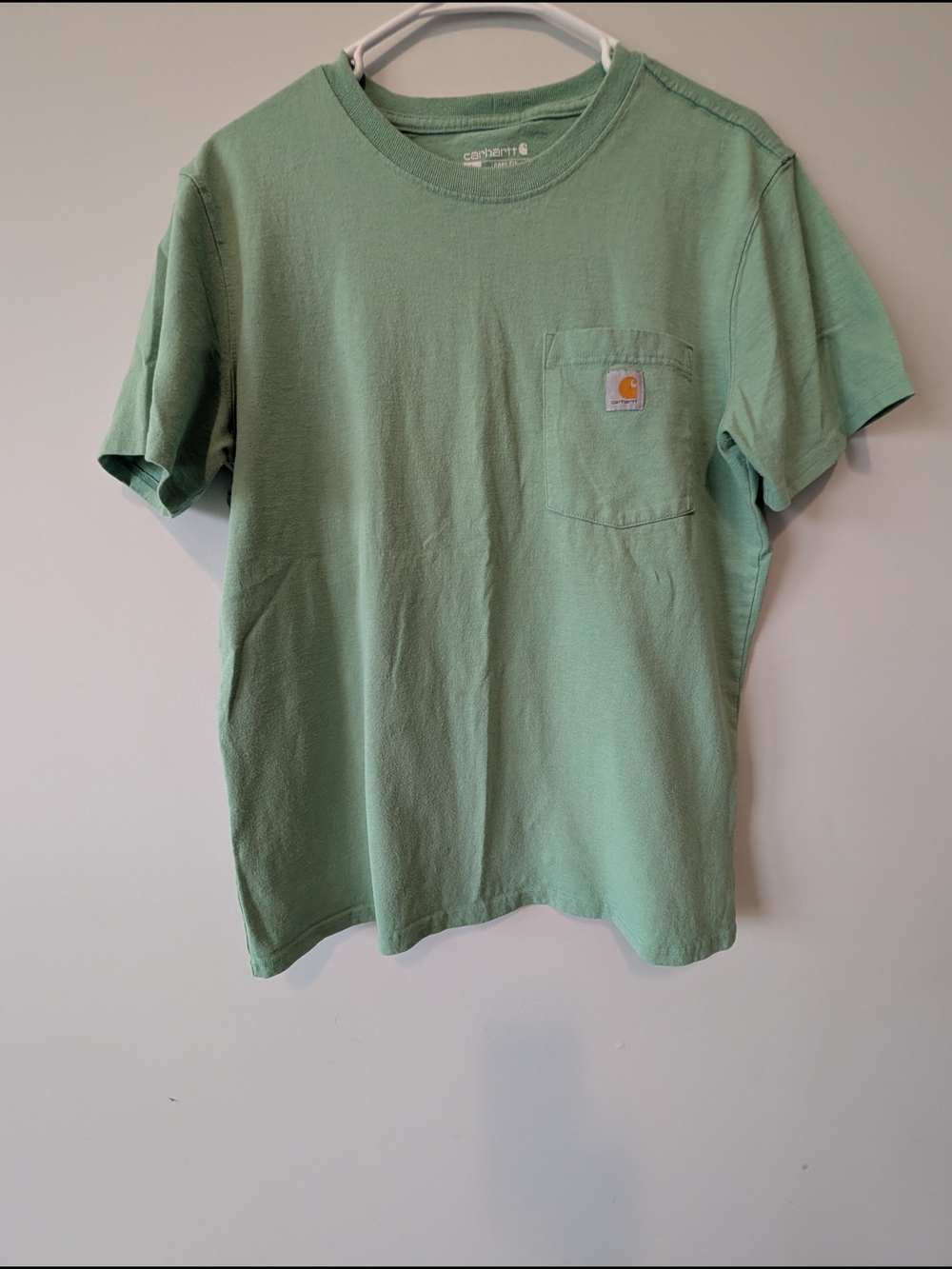 Carhartt Mens Pocket Tee in Mint Green Size M
